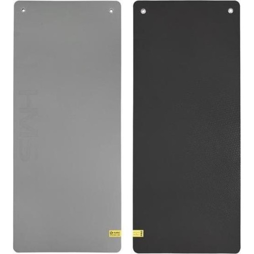 Mata fitness HMS Premium MFK08, 140x60cm, szaro-czarna 