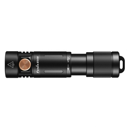 Latarka LED Fenix E05R, czarna