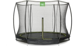 Trampolina gruntowa EXIT Silhouette ø305 cm z siatką ochronną, czarna