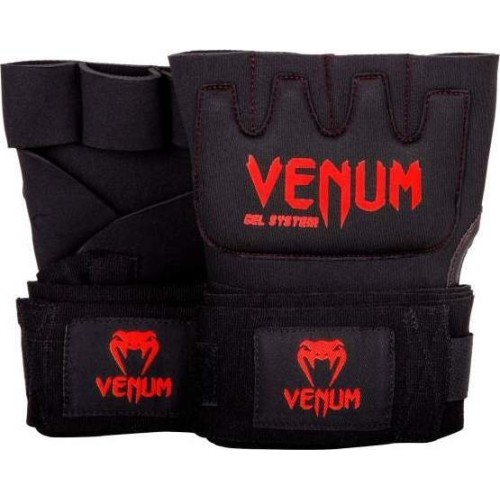 Owijki Venum Gel Kontact Quick Wraps - czarne/czerwone