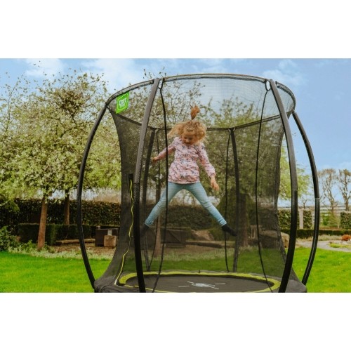 Trampolina EXIT Silhouette ø183 cm, zielona, naziemna