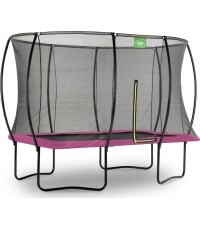 Trampolina prostokątna Exit Silhouette 244x366cm - różowa