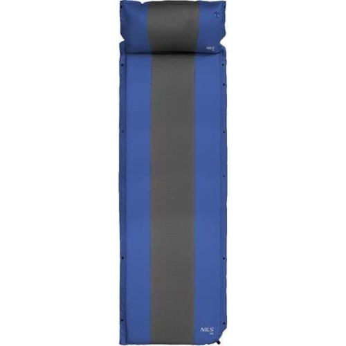 NC4349  BLUE-GRAY SELF-INFLATING MAT WITH A PILLOW NILS CAMP