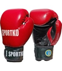 Rękawice bokserskie SportKO PK1 - Czerwony