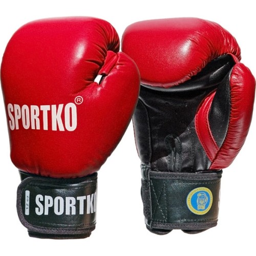 Rękawice bokserskie SportKO PK1 - Czerwony