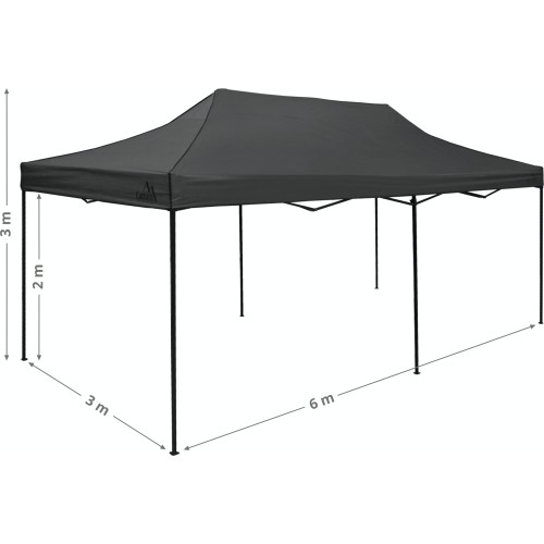 Namiot imprezowy nożycowy 3x6m szary WODOSZCZELNY