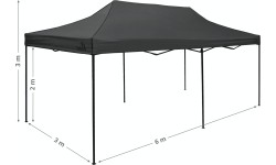 Namiot imprezowy nożycowy 3x6m szary WODOSZCZELNY