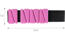 SNK01 RÓŻOWE SILIKONOWE OBCIĄŻNIKI DO ĆWICZEŃ NA KOSTKI I NADGARSTKI
