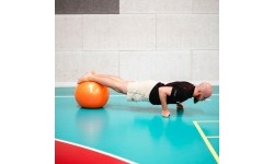 YB02 NOWA 55CM POMARAŃCZOWA PIŁKA GIMNASTYCZNA HMS