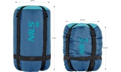 NC2008 NIEBIESKI-JASNONIEBIESKI ŚPIWÓR ROZMIAR L NILS CAMP