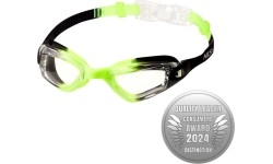 NQG770AF CZARNO-ZIELONE JUNIORSKIE OKULARY PŁYWACKIE NILS AQUA