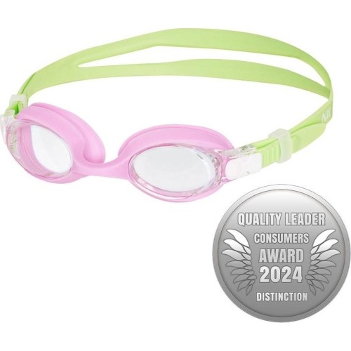 NQG700AF ZIELONO-FIOLETOWE JUNIORSKIE OKULARY PŁYWACKIE NILS AQUA