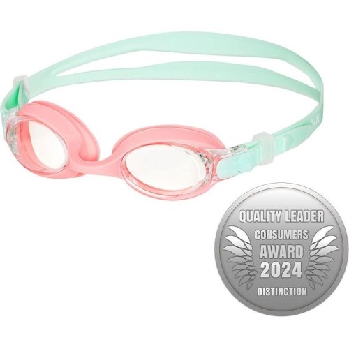 NQG700AF MIĘTOWE/RÓŻOWE JUNIORSKIE OKULARY PŁYWACKIE NILS AQUA