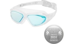 NQG280MAF BIAŁE JUNIORSKIE OKULARY PŁYWACKIE/MASKA NILS AQUA