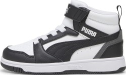 Puma Rebound V6 Mid Jr buty dziecięce White Black 393832 01