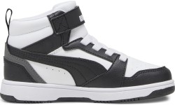 Puma Rebound V6 Mid Jr buty dziecięce White Black 393832 01