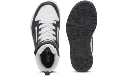 Puma Rebound V6 Mid Jr buty dziecięce White Black 393832 01