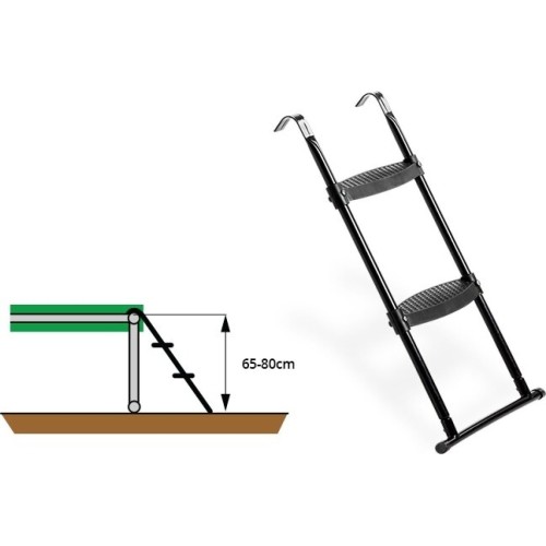 Drabinka do trampoliny EXIT do wysokości ramy 65-80 cm