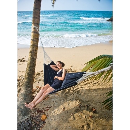 Hamak ogrodowy dwuosbowy Amazonas Barbados, Czarny