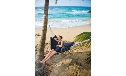 Hamak ogrodowy dwuosbowy Amazonas Barbados, Czarny