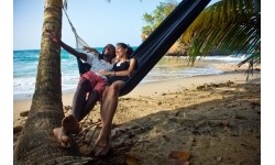 Hamak ogrodowy dwuosbowy Amazonas Barbados, Czarny