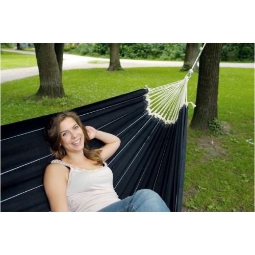 Hamak ogrodowy dwuosbowy Amazonas Barbados, Czarny