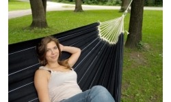 Hamak ogrodowy dwuosbowy Amazonas Barbados, Czarny