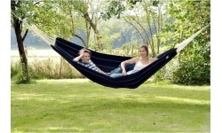 Hamak ogrodowy dwuosbowy Amazonas Barbados, Czarny
