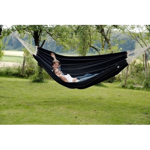 Hamak ogrodowy dwuosbowy Amazonas Barbados, Czarny