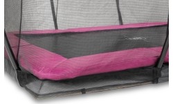 Exit Silhouette Spłukiwana trampolina z siatką - różowa