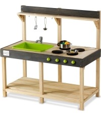 Drewniana kuchnia zewnętrzna EXIT Yummy 100 - Naturalna