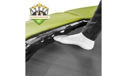 Trampolina flush z siatką Exit Silhouette 366cm - Green