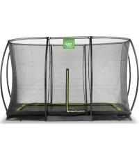 Trampolina gruntowa EXIT Silhouette 214x305 cm z siatką ochronną, czarna