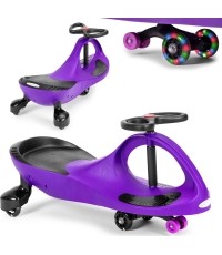 Pojazd grawitacyjny dla dzieci z kołami LED, fioletowy ECOTOYS