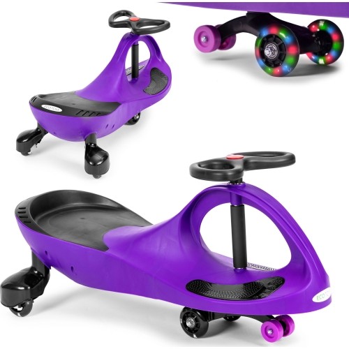Pojazd grawitacyjny dla dzieci z kołami LED, fioletowy ECOTOYS