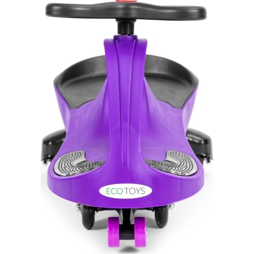 Pojazd grawitacyjny dla dzieci z kołami LED, fioletowy ECOTOYS