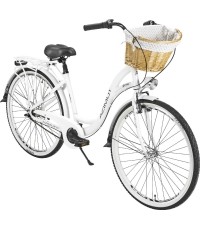 Dviratis AZIMUT Sarema ALU 28" 3-biegowa 2023 biały mat