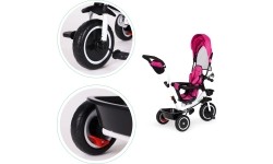Rowerek trójkołowy z obrotowym siedziskiem Eco Toys, różowy
