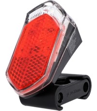 Tylna lampka LED Fischer na błotnik/ramę, zasilana z dynama