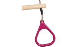 drewniany trapez pierścieniowy z plastikowym pierścieniem