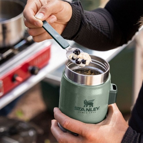 Termos na żywność z łyżkowidelcem Stanley Classic, 0,4l, Czarny