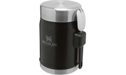 Termos na żywność z łyżkowidelcem Stanley Classic, 0,4l, Czarny