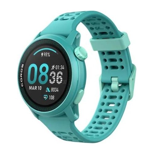 COROS PACE 3 GPS Sport Watch White w/ Nylon Band - Emerald