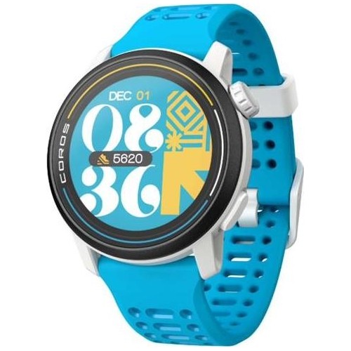COROS PACE 3 GPS Sport Watch White w/ Nylon Band - Valencia with Silicone Band
