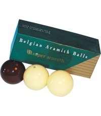 Zestaw bil do bilarda karambolowego Super Aramith ciemnoczerwony 61,5 mm