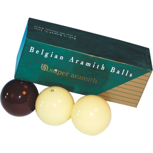 Zestaw bil do bilarda karambolowego Super Aramith ciemnoczerwony 61,5 mm