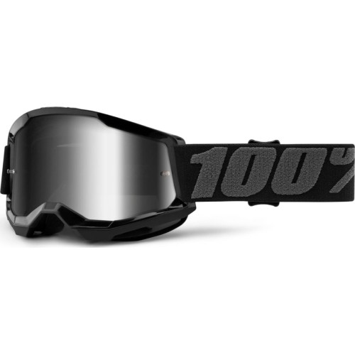 Gogle motocrossowe dla dzieci 100% Strata 2 Youth Mirror - Black