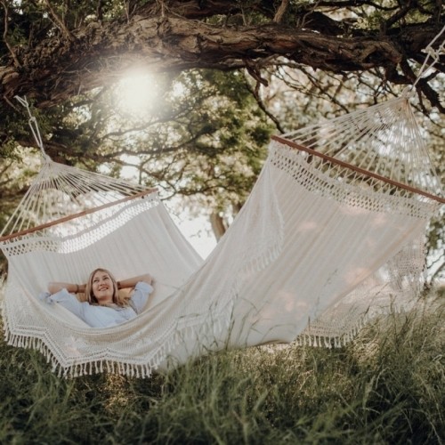 Żakardowy hamak ogrodowy Amazonas Palacio Natura