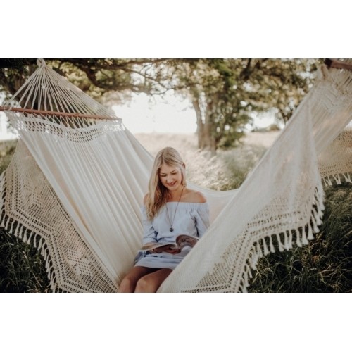 Żakardowy hamak ogrodowy Amazonas Palacio Natura