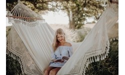 Żakardowy hamak ogrodowy Amazonas Palacio Natura